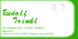rudolf trinkl business card